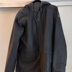 Helly Hansen Men's Moss Raincoat, Navy Blue, Medium